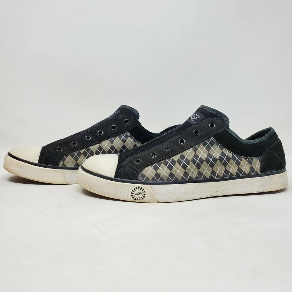 UGG Australia Casual Sneakers Black w/ Argyle 11